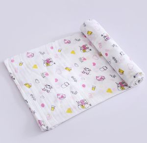 Najnowszy koc 120x110 cm, kołdry z baby wrap z gaza, wiele stylów do wyboru, obsługuje dostosowanie