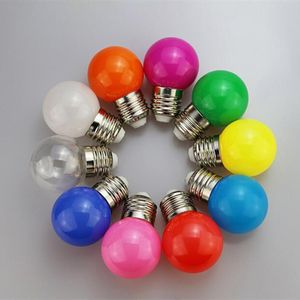 E27 220V SMD 2835 Bombillas Lamparas 1W 3W Colorful Led Bulb For chandelier New Year Christmas Decoration Red Blue LEDS Lights