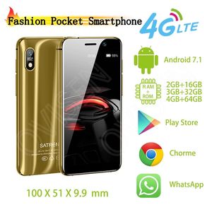 Pocket Mini Android Smartphone Satrend S11 Quad Core Celular GPS WIFI 4G LTE 2GB + 16GB ROM Unterstützt Google Play Super Small Mobile Phones PK XS 7S