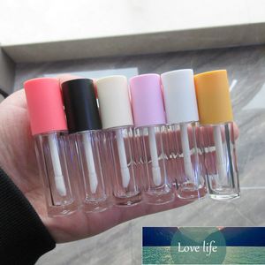 Großhandel 3,5 ml leere Lipgloss-Röhre, eleganter DIY-Kunststoffbehälter für flüssigen Lippenstift, runde Lipgloss-Lippenbalsam-Flasche