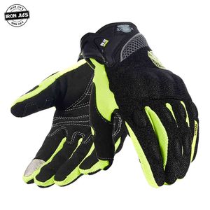 Żelazo Jia Summer Motocykl Mężczyźni Oddychający Full Finger Motocross Guantes Protection Gear Motorbike Moto Rękawice jeździeckie