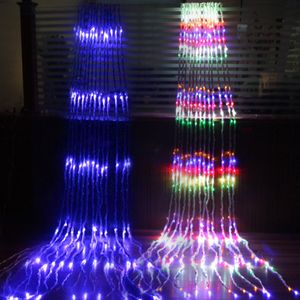6X3M 3X3M 3X2M Waterfall Curtain Icicle LED String Light Christmas Wedding Party Background garden Decoration lights