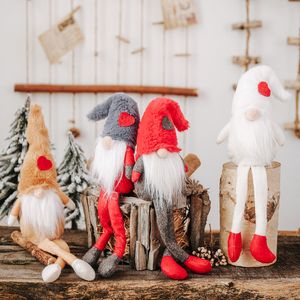 Festa de festas enfeite de natal floresta de pelúcia pé pose bonecas nórdico criativo velho homem boneca crianças presentes