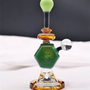 Mini-Glasbong, Wasserpfeifen, bunte Bongs, Heady Pipe Dab Rigs, kleiner Bubbler-Becher, Recycling-Ölbohrinsel