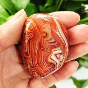 Obiekty dekoracyjne Figurki Kamień Naturalny Sardonyx Agat Palm Stones Playhings Małe i kryształy Healing