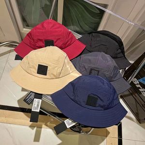 20FW Cappello da pescatore in nylon da uomo e da donna alla moda Pietra da corsa all'aperto ombreggiatura solare da strada anti cappello da pesca ricamo al mare impermeabile 5 colori