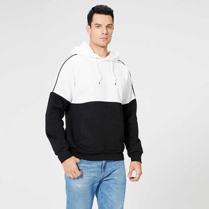 2021 masculino cor sólida camisola homens harajuku capuz inverno casual algodão homens europeu xs-2xl y0907