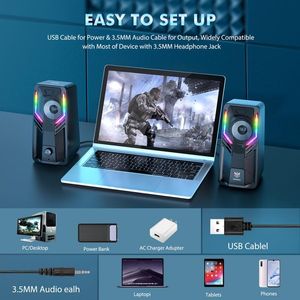 컴퓨터 스피커 USB 유선 스피커 3D 스테레오 사운드 서라운드 라우드 스피커 PC 노트북 노트북 아닌 블루투스 라우드 스피커