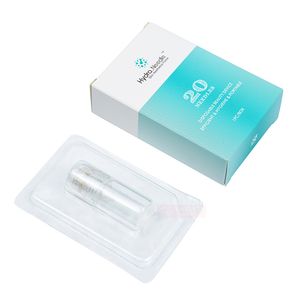 Hydra Needle 20 pin Titanium Microneedle Meso Derma Roller Mesoterapia senza aghi Cura della pelle Ringiovanimento Whiten Anti Rughe Acne