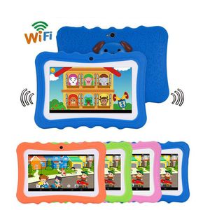 Wholesale kids tablet resale online - Kids Tablet PC inch Quad Core children tablets Android Allwinner A33 google player wifi big speaker protective cover