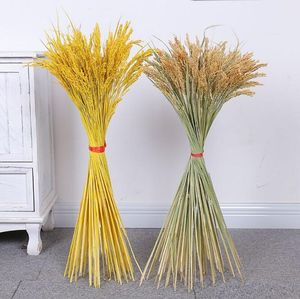 Fiori artificiali Pianta di grano essiccato decorazione di nozze 100 pz/lotto riso di alta qualità Home Decor