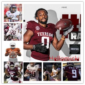 NCAA Texas AM Aggies Футбол Джерси Аарон Hansford Fadil Diggs Moose Muhammad III Edgerrin Cooper Eli Stowers Max Gright Hezekiah Jones Elijah Jeudy Jahzion Harris