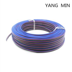 Belysningstillbehör Strips kablar 4pin 22 AWG-förlängning Elektrisk ledning RGB-remsa 4 Pin Connector Splitter