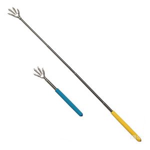 Nya produkter Back Scratcher Utdragbar teleskopande klåda Massager Retractor rostfritt stål klåda Eagle Claw Four avsnitt 30 st mycket färg skickar slumpmässigt