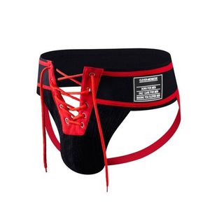 MENHAS DE LUZURA MENS MENOS MEN Men Sexy G-Scorrer Lace Up Up Bouche Bulge Bolsa Boxer Pornô Nádegas de Lingerie Hold tangas Holds Eróticas Gavetas Kecks Thong U77k