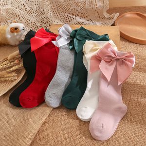 Solid Color Children Baby Cotton Socks Cute Bowknot Breathable Sock Gift for Kids 0-5 Years Old Wholesale