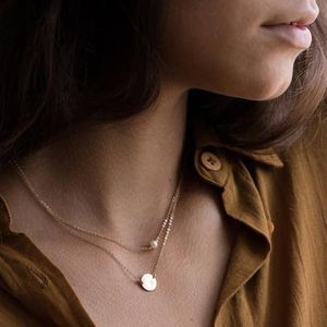 Layered Coin Necklace Handmade Pearl Jewelry Gold Filled Choker Femme Kolye Collares Boho Women Jewelry