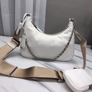 Kobiety Classic Hobo Torebki Crossbody Torba Luksusowe Projektanci Lady Nylon Łańcuch Płótno Torby Na Ramię Torebka Moda Torebka Totes