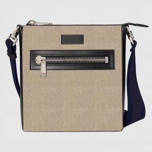 Mens Handbags Chest bags Luxury Designers Shoulder Message Leather Crossbody Purses zipper Letter Print Outdoor Packs with dustbag Black Khaki