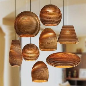 Wandleuchte Nordic Paper Honeycomb Pendelleuchten Karton Wohnzimmer Restaurant Cafe Kleidung Lampen Küche Beleuchtungskörper