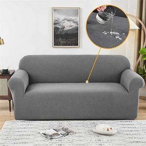 Elastic Waterproof Sofa Cover Plain Color Stretch Sofa Covers for Living Room Slipcover Couch Cover Furniture Protector 211102