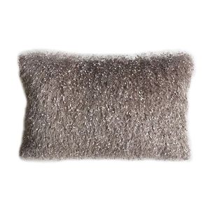 Luxury designer classic tassel plush pillow cushion fashion all-match gray large size 40*60cm waist back 2022 arrive