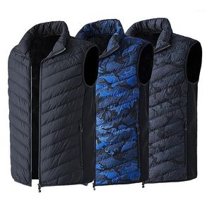 Outdoor T-Shirts Electric Heated Vest Heating Waistcoat Padded Thermal Winter Warm Camping Jackets USB Heaters For Men