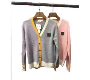 스웨터 여성 디자이너 라운드 넥 스트라이프 스웨터 니트 편지 니트 패션 긴팔 패치 워크 카디건 캐주얼 니트 셔츠