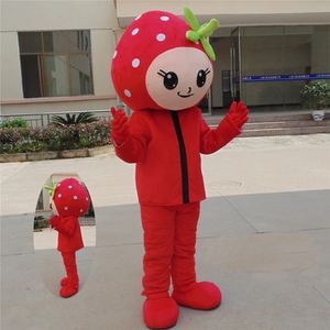 Friuts Girl Mascot Kostym Halloween Jul Fancy Party Cartoon Character Outfit Suit Vuxna Kvinnor Män Klänning Karneval Unisex Vuxna