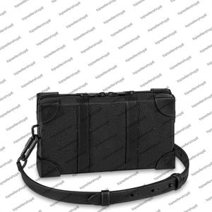 M80224 M69838 YUMUŞAK BAGAJ CÜZDAN Erkek Kadın Kutusu Messenger Çanta Çanta Kanvas kabartmalı baskı Dana Derisi Lüks Tasarımcı Deri Çanta Omuz Çantası debriyaj Crossbody