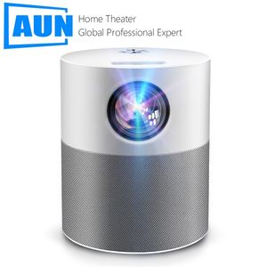 AUN Projector Full HD 1080P ET40 Android 9 Beamer LED Mini 4K Dekodning Video för hemmabiografimil 210609