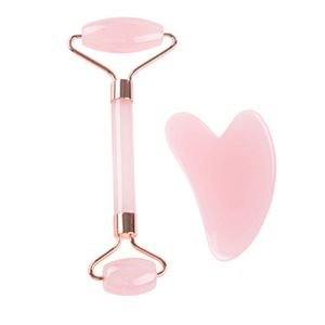 Face massager jade roller devices beauty massage salon need heart-shaped scraping board 10 sets per lot super quality pp bags packing