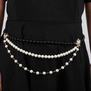 Luxus neue Damen Damen Mädchen Damen gestempelt Körpergürtel Taille Kette Band Gürtel sexy Mode Punk Perlen Strass Schichten Halbmond Zubehör