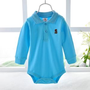 Långärmad Baby Boys Bodysuits Toppkvalitet 6-24month Baby Boy Kläder Mode Shirt för Baby Jumpsuit 210413