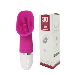 30 velocità lingua stimolatore clitorideo punto G capezzolo ventosa vibratore masturbatore giocattoli del sesso per le donne che leccano prodotto erotico per adulti Y201118