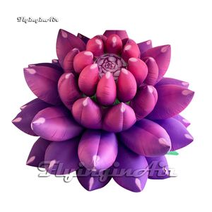 Wedding Flowers Inflatable Succulent Plant Balloon Model 2m/3m Lighting Air Blow Up Artificial Blooming Flower For Club And Concert Decoration