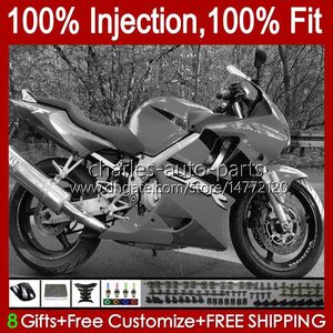 Honda CBR600F4 CBR 600 F4 FS için Enjeksiyon Kalıp Perileri CB 600F4 99 00 Kodu 54no.75 CBR600 F4 CBR600FS 1999 2000 600CC 1999-2000 OEM Vücut Kiti 100% Fit Parlak Gri