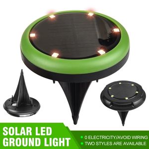 Solar Colorful Underground Lights Outdoor RPG Plug LED Garden Incorporato Prato inglese