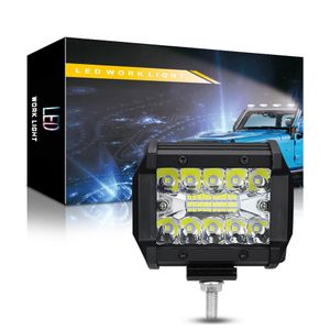 4 inç IP67 Su Geçirmez 60 W 20 LED Çalışma Işık Sel Spot Combo Off-Road Sürüş Sis Lambası Tekne SUV Çalışma Işıkları