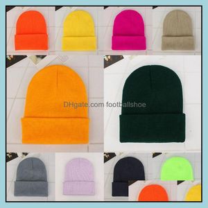 Beanie / Skl Hats Caps Hats、スカーフグローブaessories 80ピースメンズとレディース冬暖かい純粋な色の古典的なプラバー屋外のファッションニットハイ