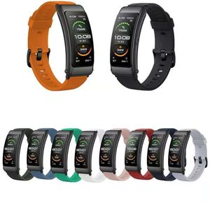 Cinta de silicone de substituição de 16mm para Huawei Talk Band B6 B3 Smart Watch Watchband Pulseira Pulseira