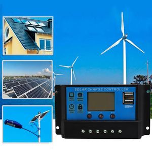 Wholesale solar panel resale online - 10 A USB Solar Panel Battery Regulator Charge Intelligent Controller V