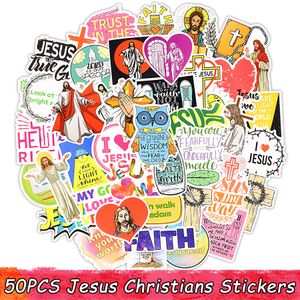 50 PCS Jesus Cristãos Oração Bênção de Deus Adesivos Presentes para Diário da Bíblia Scrapbook Guitarra Laptop Garrafa de Água Adesivos Decalque Vinil