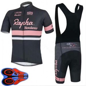 Rapha Team Mens Cykling Jersey Set Andningsbara Kortärmad Road Racing Outfits Cykel Uniform Sommar Utomhus Sportkläder Ropa Ciclismo S21040603