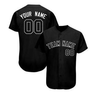 カスタムメンズベースボール100％ed Any Number and Team Names、Make Jersey PlsがS-3XL 025の順序で発言を追加する場合