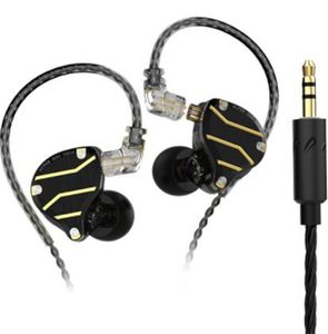 Metall hörlurar hifi bas öronproppar i öronmonitor hörlurar sport brus avbryta headset med stereoljud mikrofon