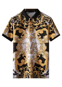 2022Luxury Casual Mens Camiseta Respirável Polo Wear Designer T-shirt de Manga Curta 100% Algodão Alta Qualidade Atacado Preto e Branco Tamanho M-3XL # ZO36