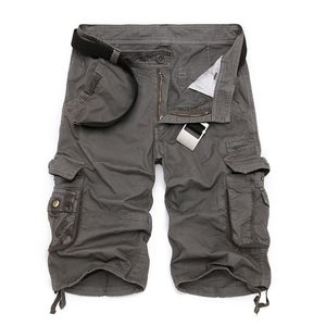 Cargo Shorts Men Cool Camouflage Summer Cotton Casual Short Pants Brand Clothing Comfortable Camo 210806