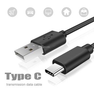 Cavi di ricarica rapidi veloci 1m 2m 3m 2A USB-C Tipo c cavo USB per Samsung S8 S10 S20 S21 HTC Android Phone PC