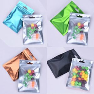 Free DHL 1000pcs Matte Clear Plastic / Colorful Aluminum Foil Zipper Pouch Valve Bag Frosted Mylar Pouches with Hang Hole Bags